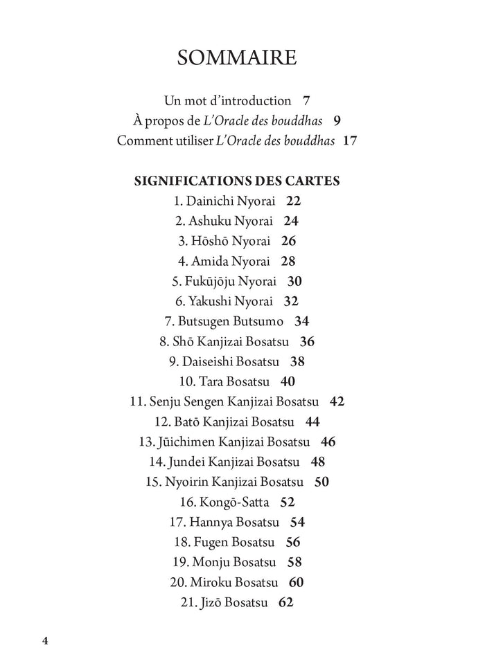 L'oracle des bouddhas