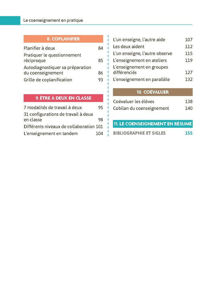 Le coenseignement en pratique
