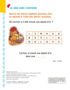Cocorico je sais lire ! premières lectures avec les P'tites Poules - Carmen et la pépite d'or
