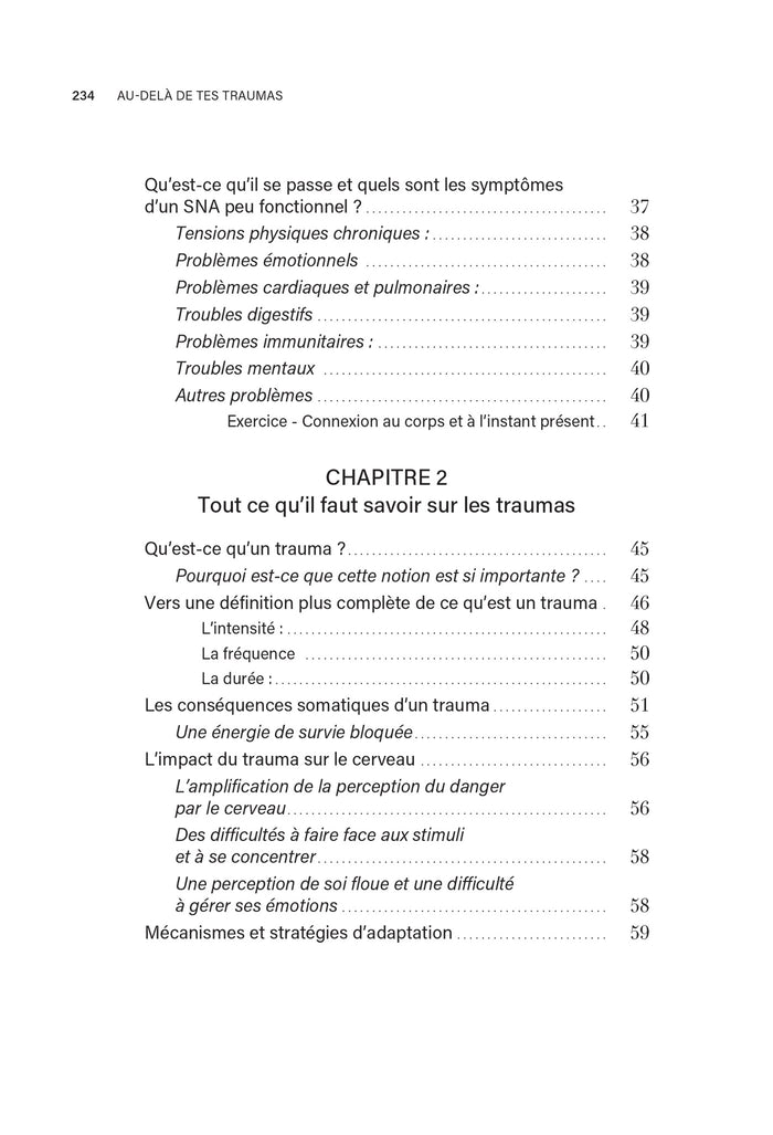 Au-delà de tes traumas