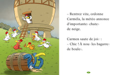 Carmen, Carmélito et les poules de neige