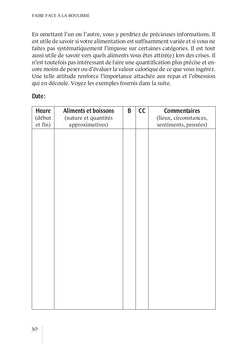 Faire face à la boulimie- Une démarche efficace pour guérir