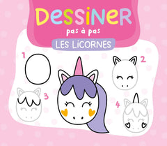 Mon ardoise magique pour dessiner pas à pas les licornes - 60 dessins faciles