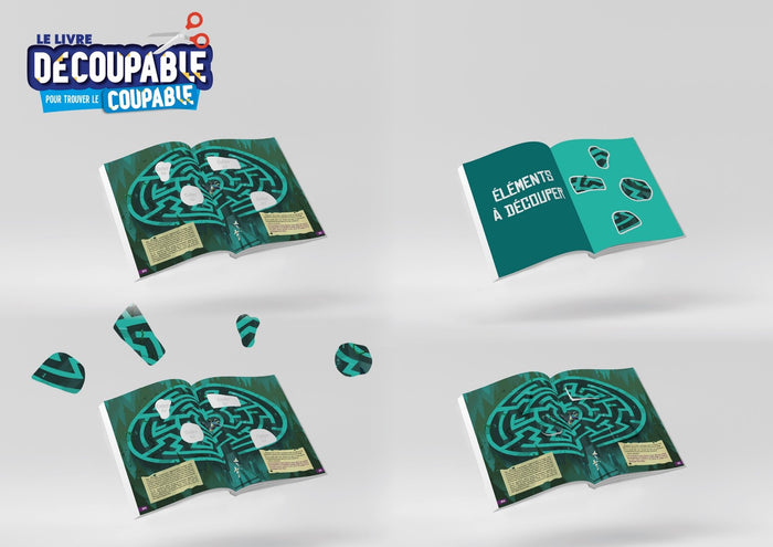 Le livre découpable pour trouver le coupable - Le destructeur de mosaïque ! - Livre-jeu - Enquête - Dès 7 ans