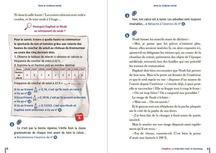 Enigme des vacances Escape game de la 5ème à la 4ème - Dans le château hanté