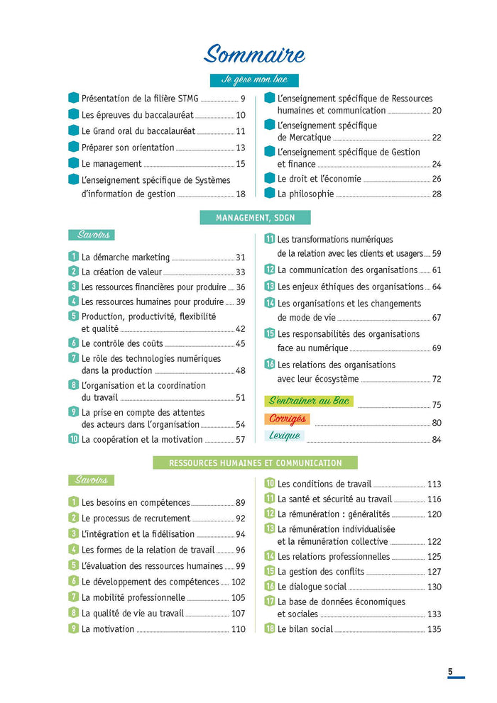 Toutes les matières - Terminale STMG
