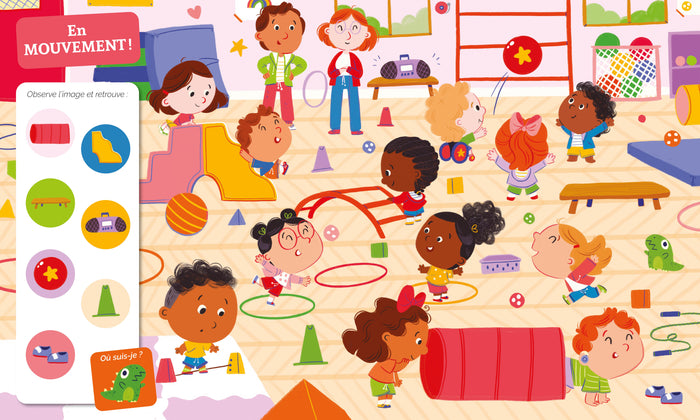 Cherche et trouve des tout-petits - À la maternelle