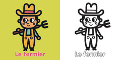 MES PREMIERS COLORIAGES SANS DEPASSER - FERME