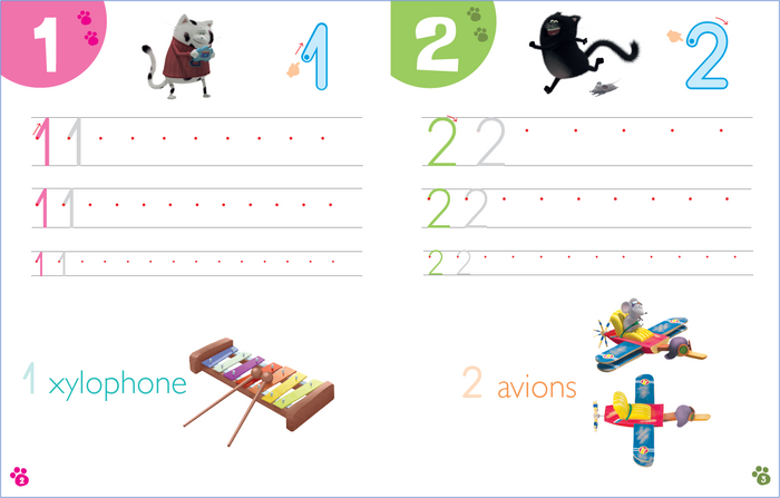 Splat & Harry - Mon cahier ardoise : Les chiffres