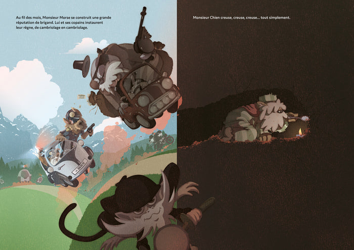 L'évasion de Monsieur chien et monsieur morse