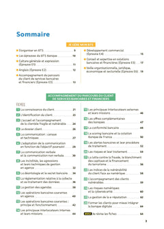 Toutes les matières BTS Banque