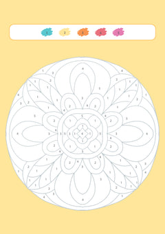Mon bloc de coloriages magiques - Spécial Mandalas Les chiffres