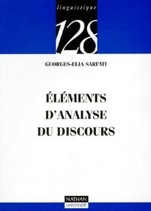 Eléments d'analyse du discours