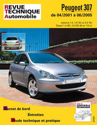 Revue Technique Automobile N°411 PEUGEOT 307 Phase 1 (2001 à 2005)