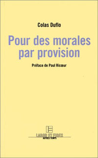 Pour des morales par provision