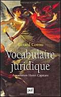 Vocabulaire juridique