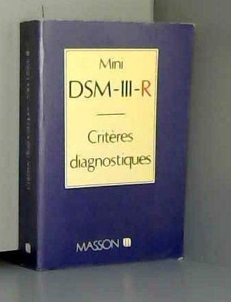 Mini DSM-III-R: Critères diagnostiques