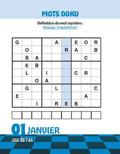 Le Grand 365 grilles et jeux de lettres (mots doku, en croix, mystères, fléchés, grilles codées...)