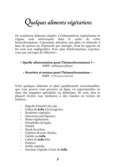 Menus d'automne pour l'hémochromatose