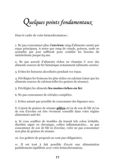 Menus d'automne pour l'hémochromatose