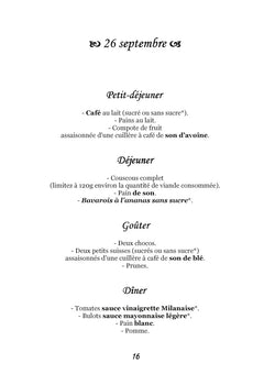 Menus d'automne pour l'hémochromatose