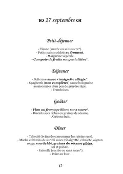 Menus d'automne pour l'hémochromatose