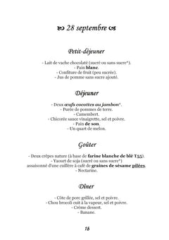 Menus d'automne pour l'hémochromatose