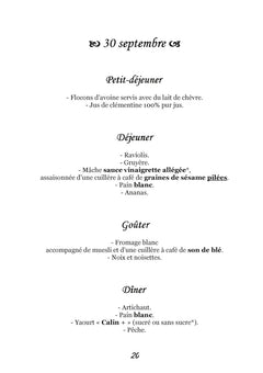 Menus d'automne pour l'hémochromatose