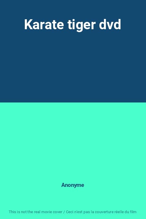 Karate tiger dvd