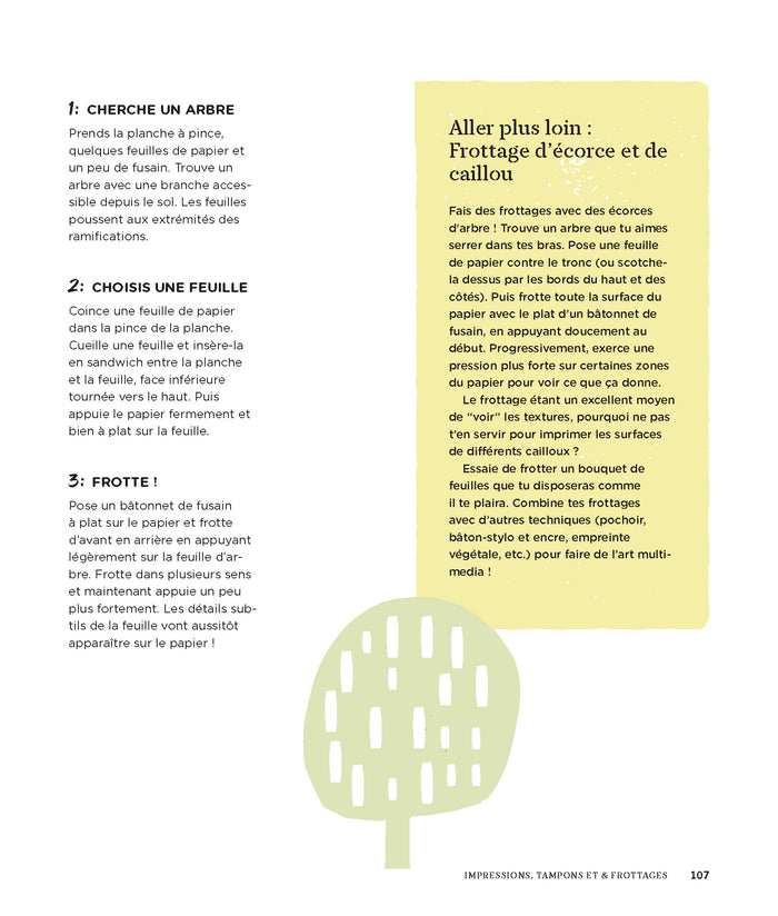 Dessine et peins avec ce que tu trouves dans la nature