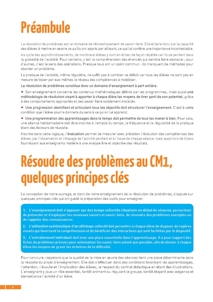 Résoudre des problèmes CM1