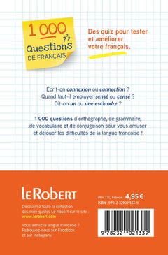 1 000 questions de français - Des quiz pour ne plus faire de fautes !