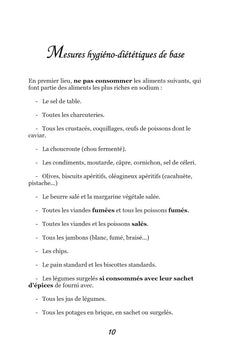 Recettes et menus pour l'hypertension.