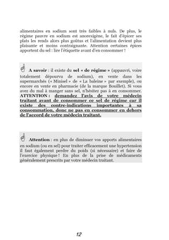 Recettes et menus pour l'hypertension.