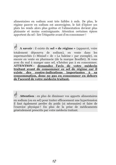 Recettes et menus pour l'hypertension.