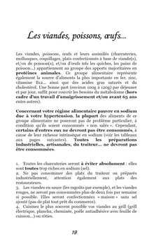 Recettes et menus pour l'hypertension.
