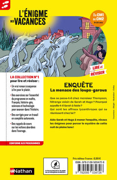 L'énigme des vacances du CM1 au CM2 La menace des loups-garous