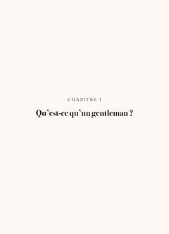Le manuel du parfait gentleman