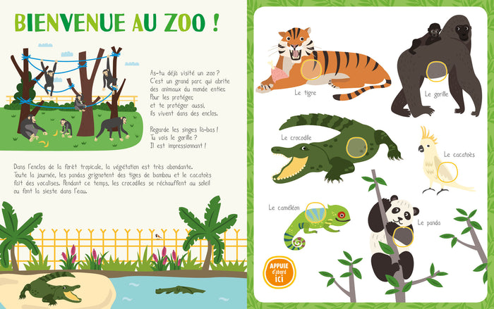 Mon livre sonore - Le zoo NE