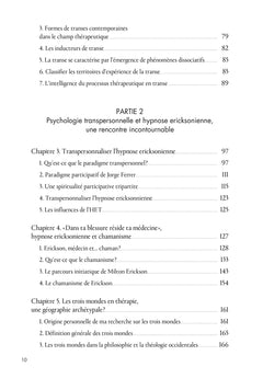 L'hypnose ericksonienne transpersonnelle - Théorie et pratique
