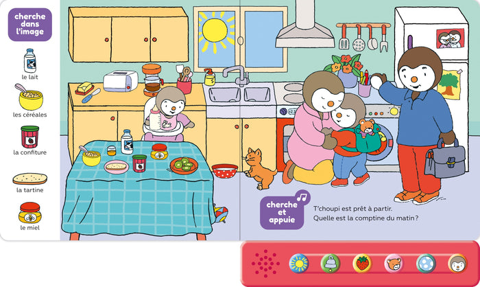 Cherche et trouve sonore - T'choupi à l'école