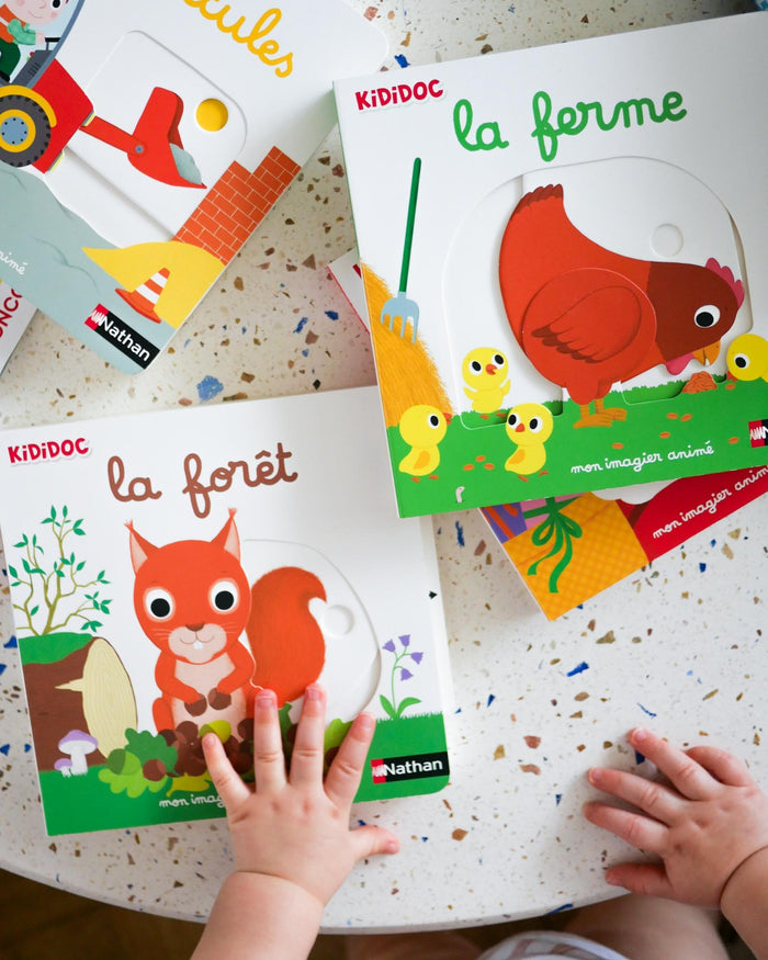 Mon imagier animé Kididoc - la ferme