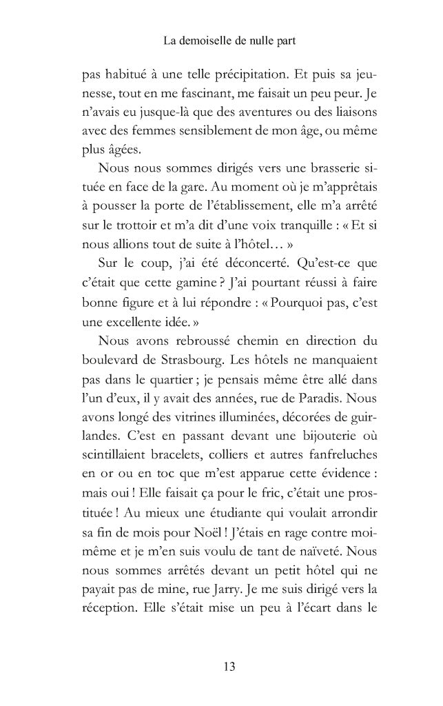 La demoiselle de nulle part