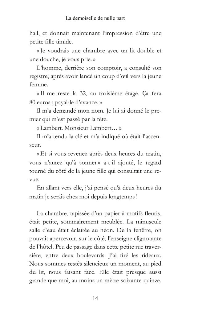 La demoiselle de nulle part