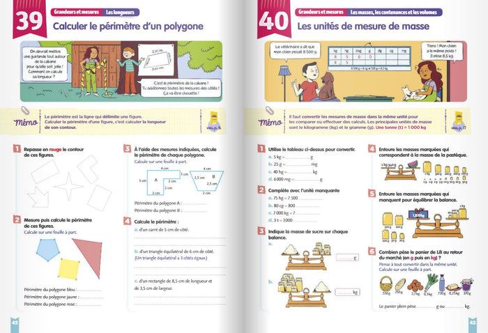Mon cahier pour la maison - Mathématiques CM1