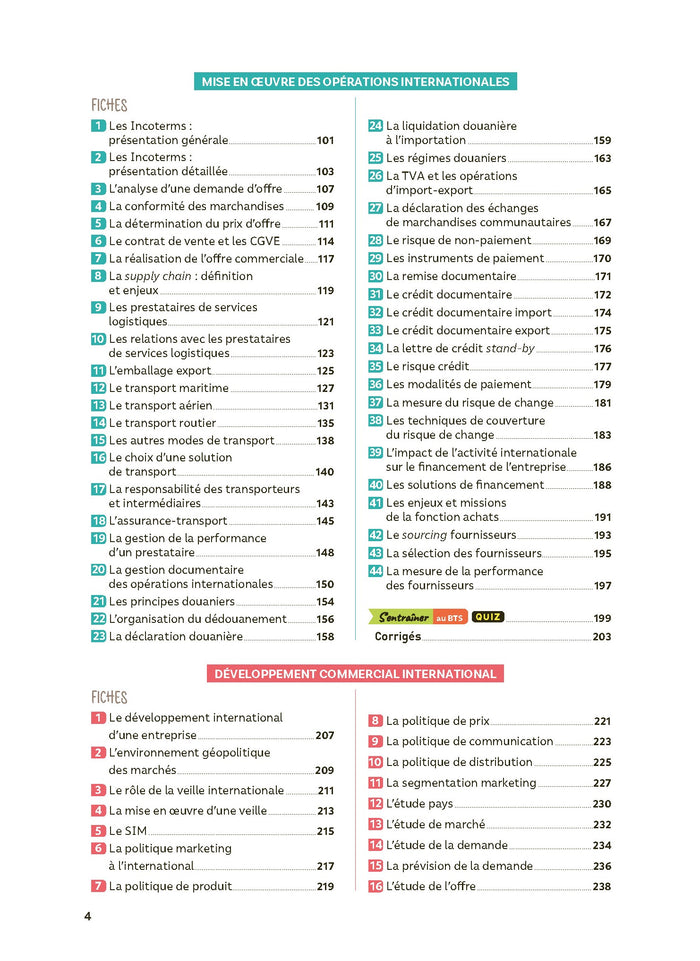 Toutes les matières BTS Commerce International - Réflexe N° 15