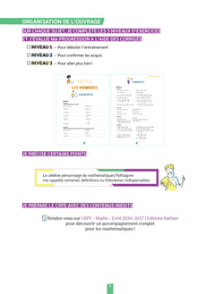 Réussir mon CRPE - Cahier d'entrainement Mathématiques Concours 2026 2027