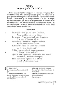 Bibliocollège - Dire l'amour de l'Antiquité à nos jours