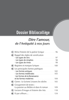 Bibliocollège - Dire l'amour