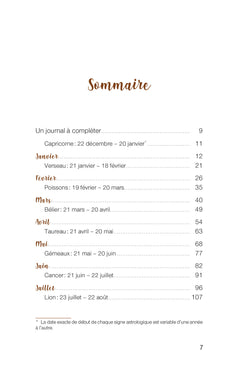 Mon journal astro - écrivez les secrets de votre âme sous l'influence des astres